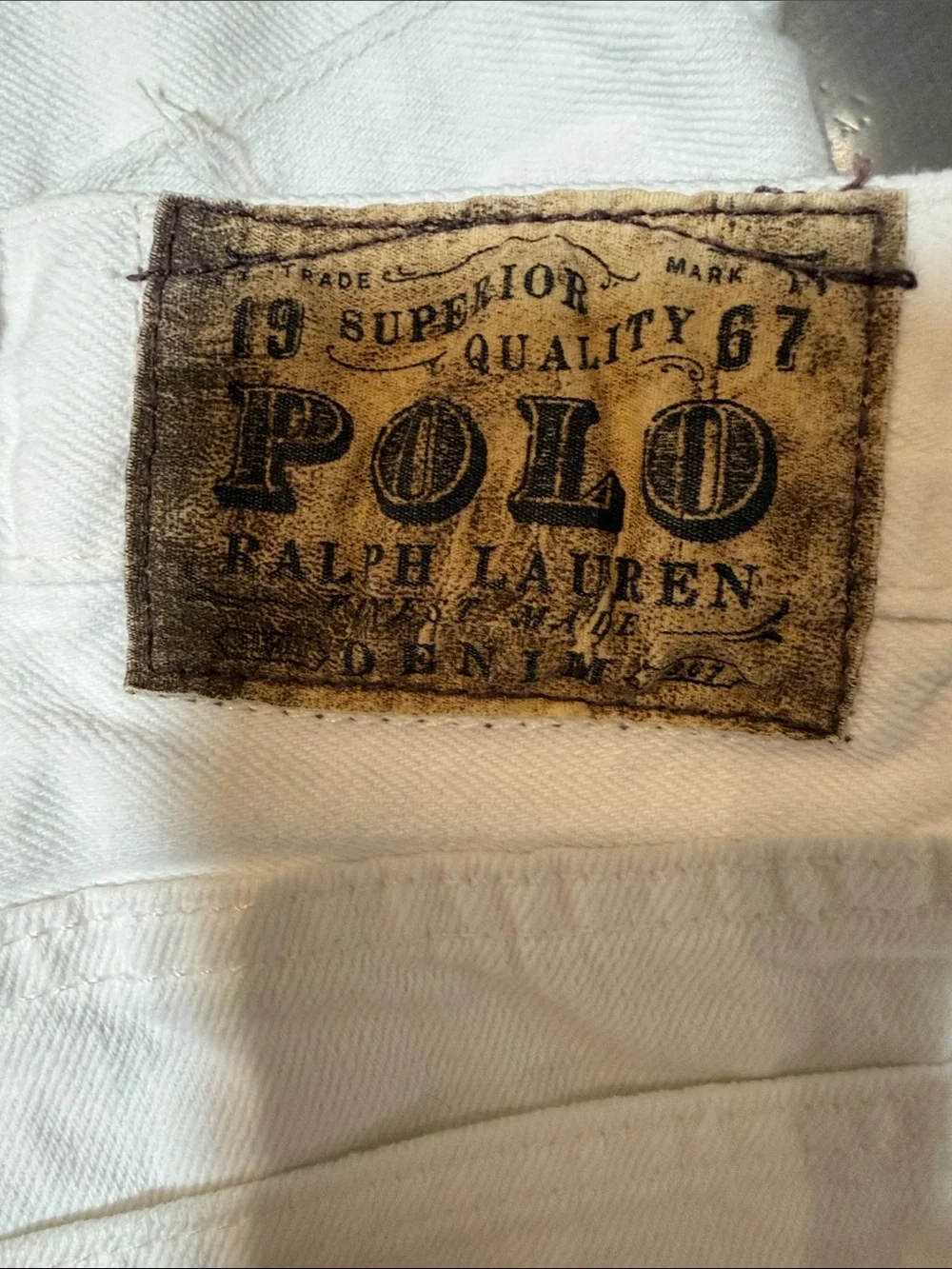 Polo by Ralph Lauren White Men’s Slim Straight Jeans